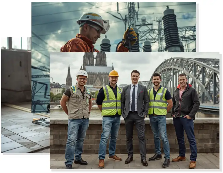 Ein Personalvermittler im professionellen Gespräch mit einem Bewerber in Köln