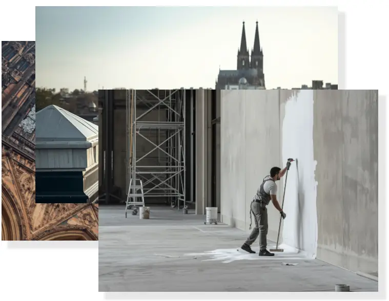 Ein zufriedener Mitarbeiter an einem modernen Arbeitsplatz